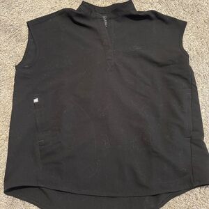 FIGS Women Rafaela Scrub Top - Black/S